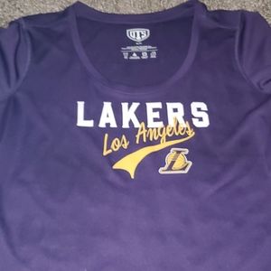 Los Angeles Lakers shirt.
